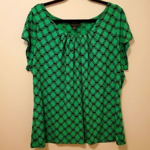 Worthington green blouse